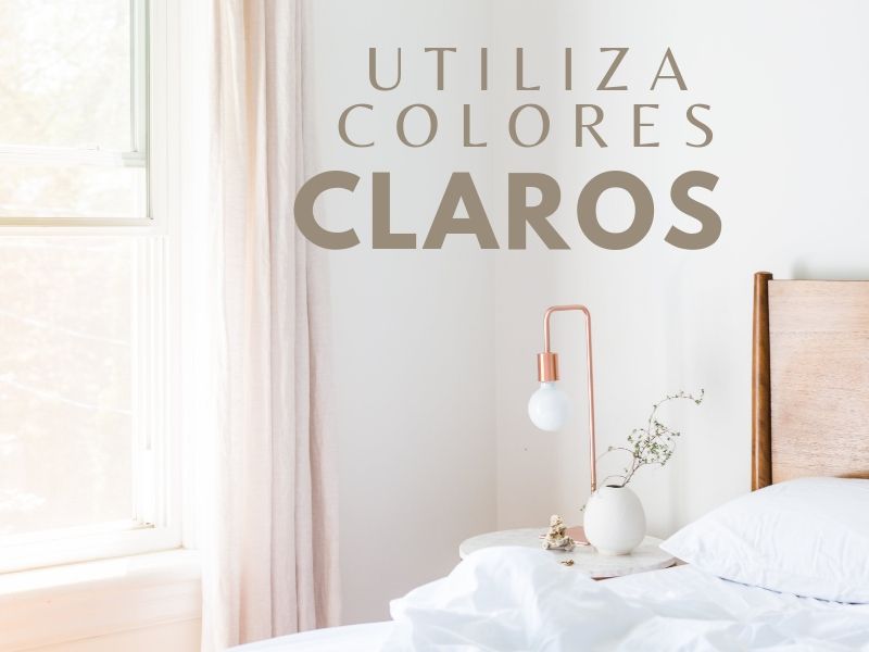 Decora los espacios pequeños, con los colores claros.
